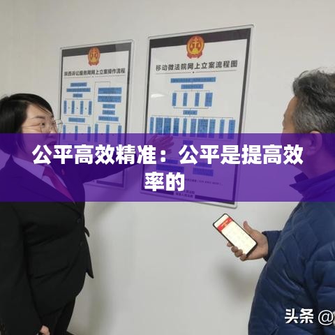 公平高效精準：公平是提高效率的 