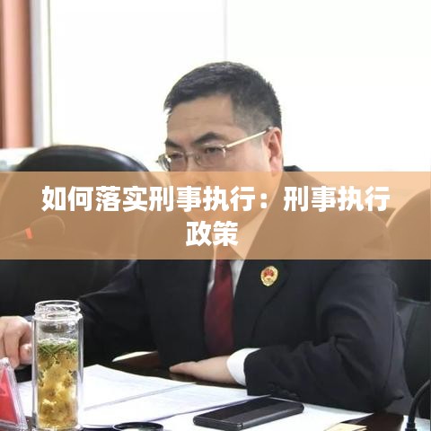 如何落實(shí)刑事執(zhí)行：刑事執(zhí)行政策 