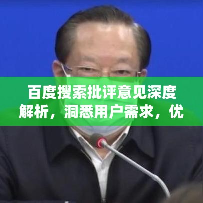 百度搜索批評(píng)意見深度解析，洞悉用戶需求，優(yōu)化搜索體驗(yàn)