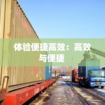 體驗(yàn)便捷高效：高效與便捷 