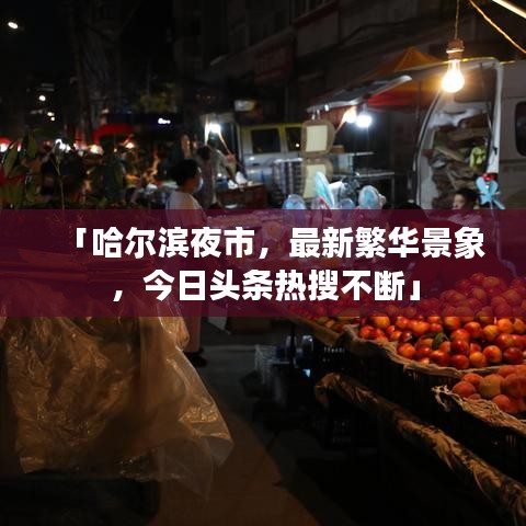 「哈爾濱夜市，最新繁華景象，今日頭條熱搜不斷」
