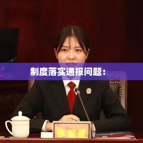 制度落實(shí)通報(bào)問題： 