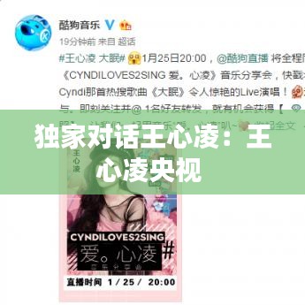 獨(dú)家對(duì)話王心凌：王心凌央視 