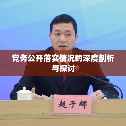 黨務公開落實情況的深度剖析與探討