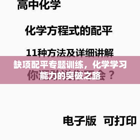 缺項(xiàng)配平專(zhuān)題訓(xùn)練，化學(xué)學(xué)習(xí)能力的突破之路