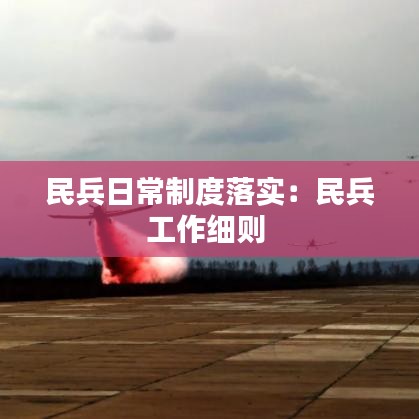民兵日常制度落實(shí)：民兵工作細(xì)則 