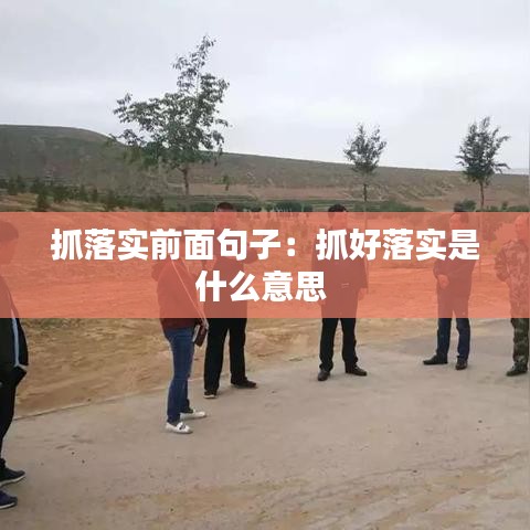 抓落實前面句子：抓好落實是什么意思 