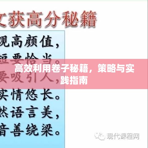 高效利用卷子秘籍，策略與實(shí)踐指南