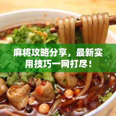 麻將攻略分享，最新實(shí)用技巧一網(wǎng)打盡！