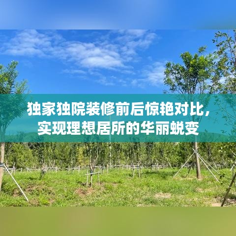 獨(dú)家獨(dú)院裝修前后驚艷對比，實(shí)現(xiàn)理想居所的華麗蛻變