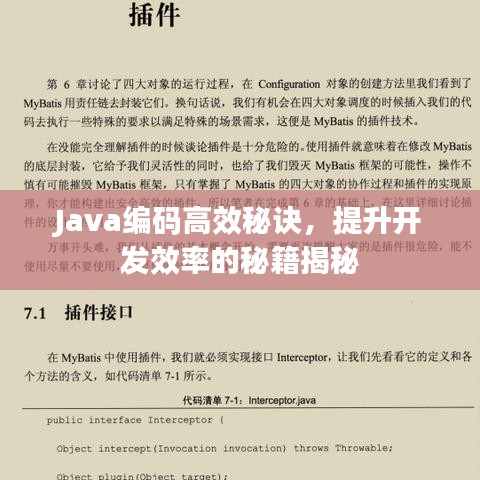 Java編碼高效秘訣，提升開發(fā)效率的秘籍揭秘