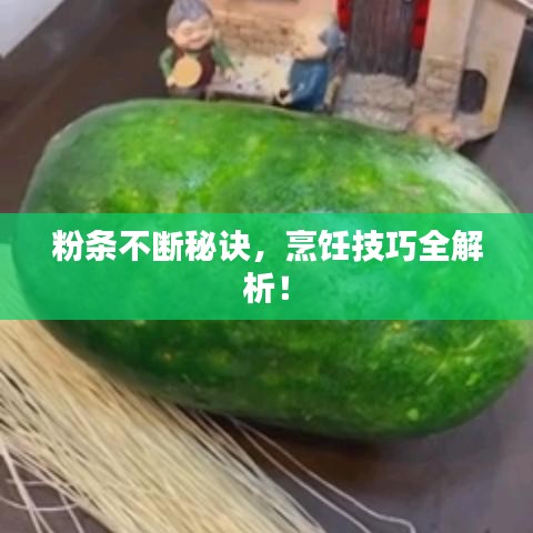 粉條不斷秘訣，烹飪技巧全解析！