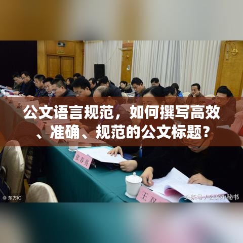 公文語言規(guī)范，如何撰寫高效、準確、規(guī)范的公文標題？