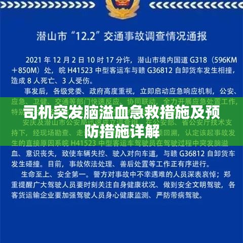 司機突發(fā)腦溢血急救措施及預(yù)防措施詳解