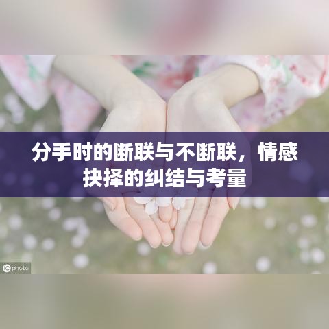 分手時的斷聯(lián)與不斷聯(lián)，情感抉擇的糾結與考量