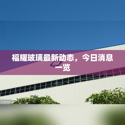 福耀玻璃最新動(dòng)態(tài)，今日消息一覽