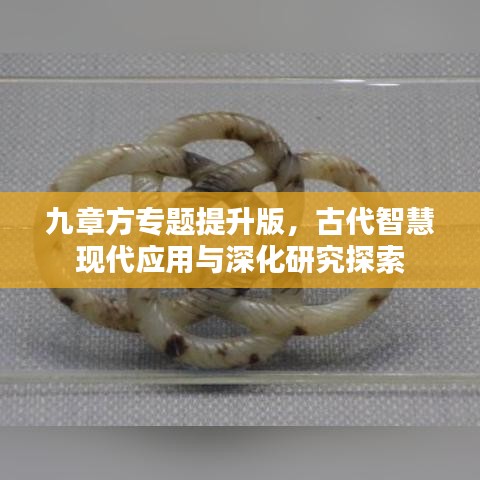 九章方專題提升版，古代智慧現(xiàn)代應(yīng)用與深化研究探索