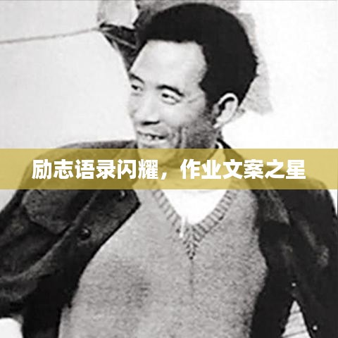 勵志語錄閃耀，作業(yè)文案之星