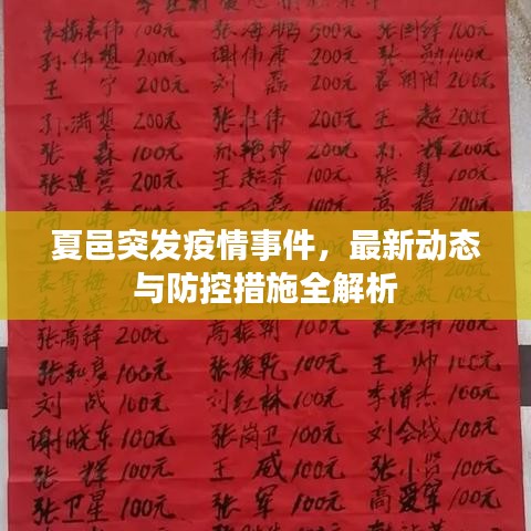 夏邑突發(fā)疫情事件，最新動態(tài)與防控措施全解析